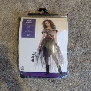 Kids -Prom Queen - Asymmetrical Gray Dress- 5 Pieces Halloween Custom BRAND NEW